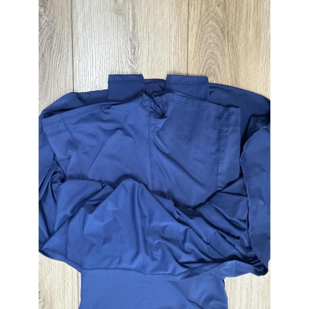 Ocean Drive One Piece Swimsuit Medium Navy Blue Fit & Flare Summer Casual - Picture 11 of 12